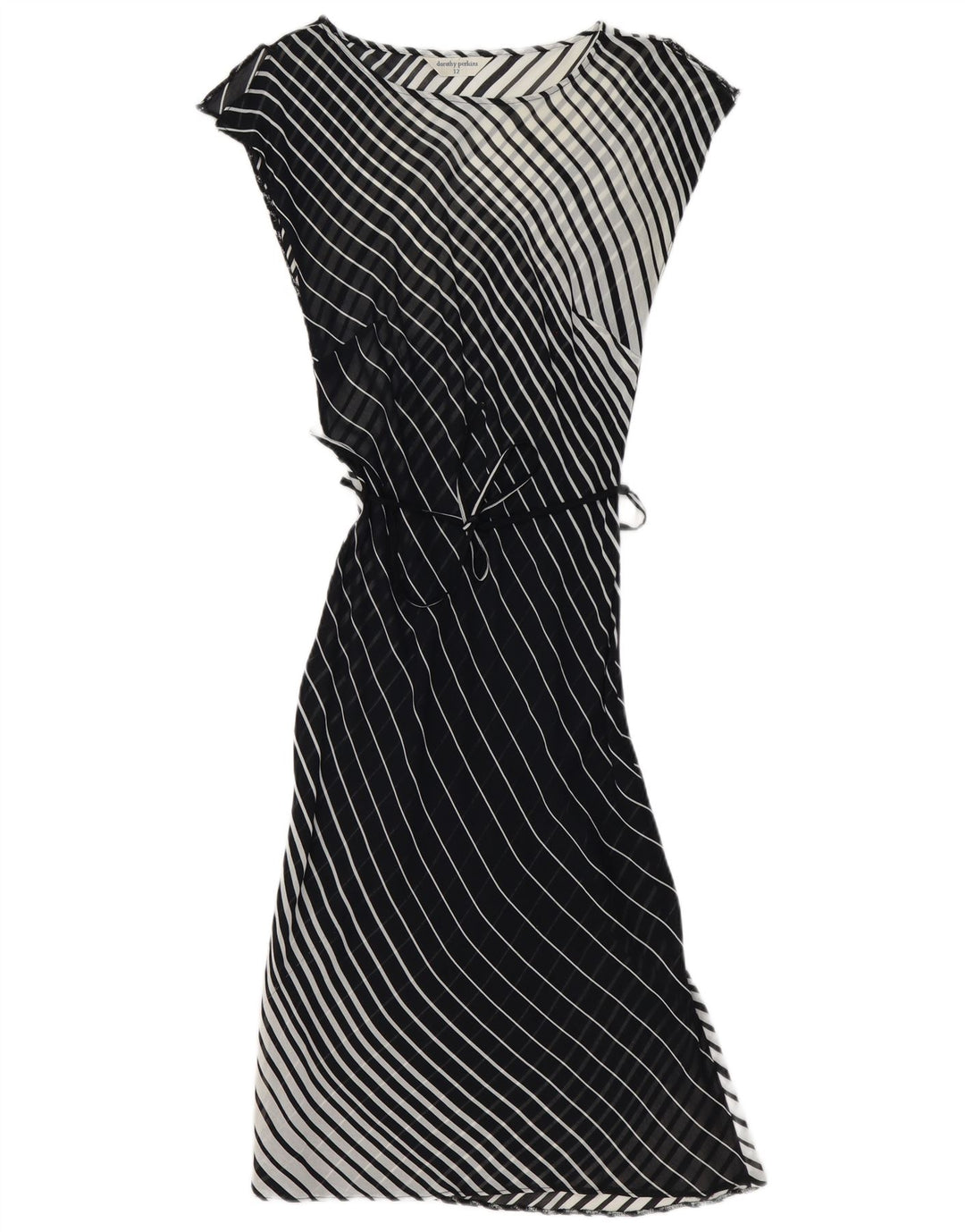 Abito basic senza maniche da donna Dorothy Perkins UK 12 medio a righe nere