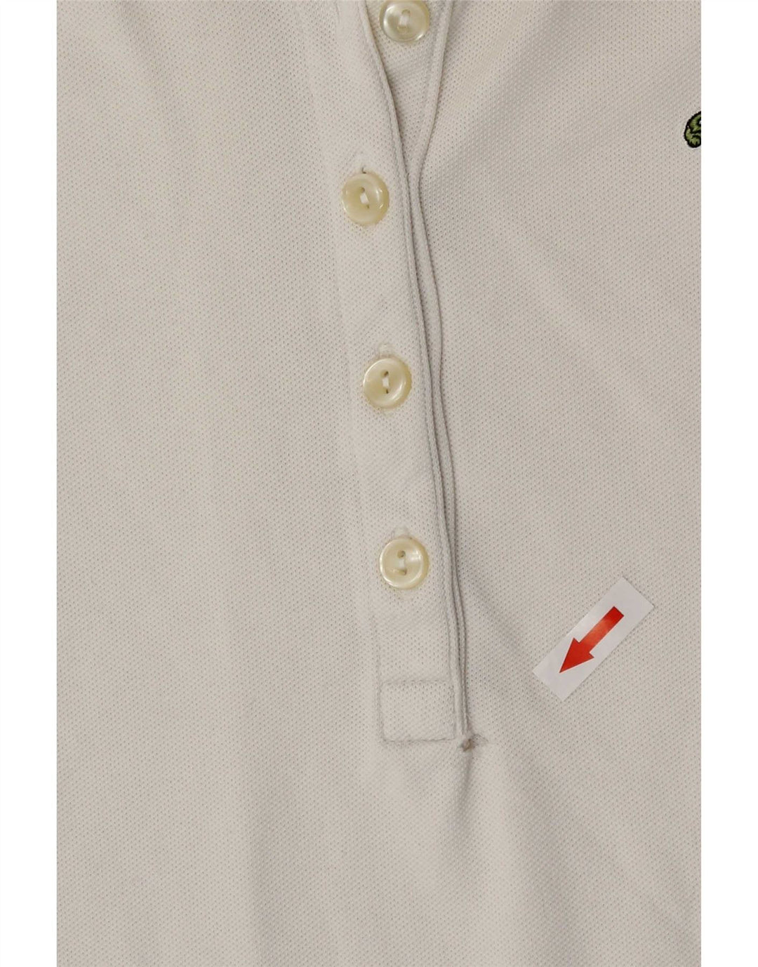 Polo da donna Lacoste taglia 38 media bianca