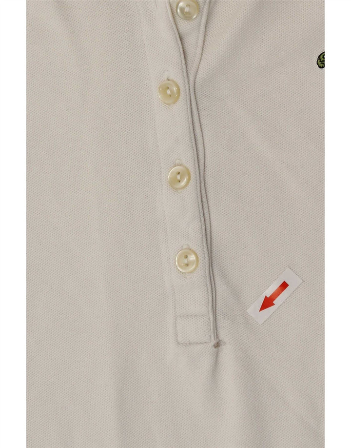 Polo da donna Lacoste taglia 38 media bianca