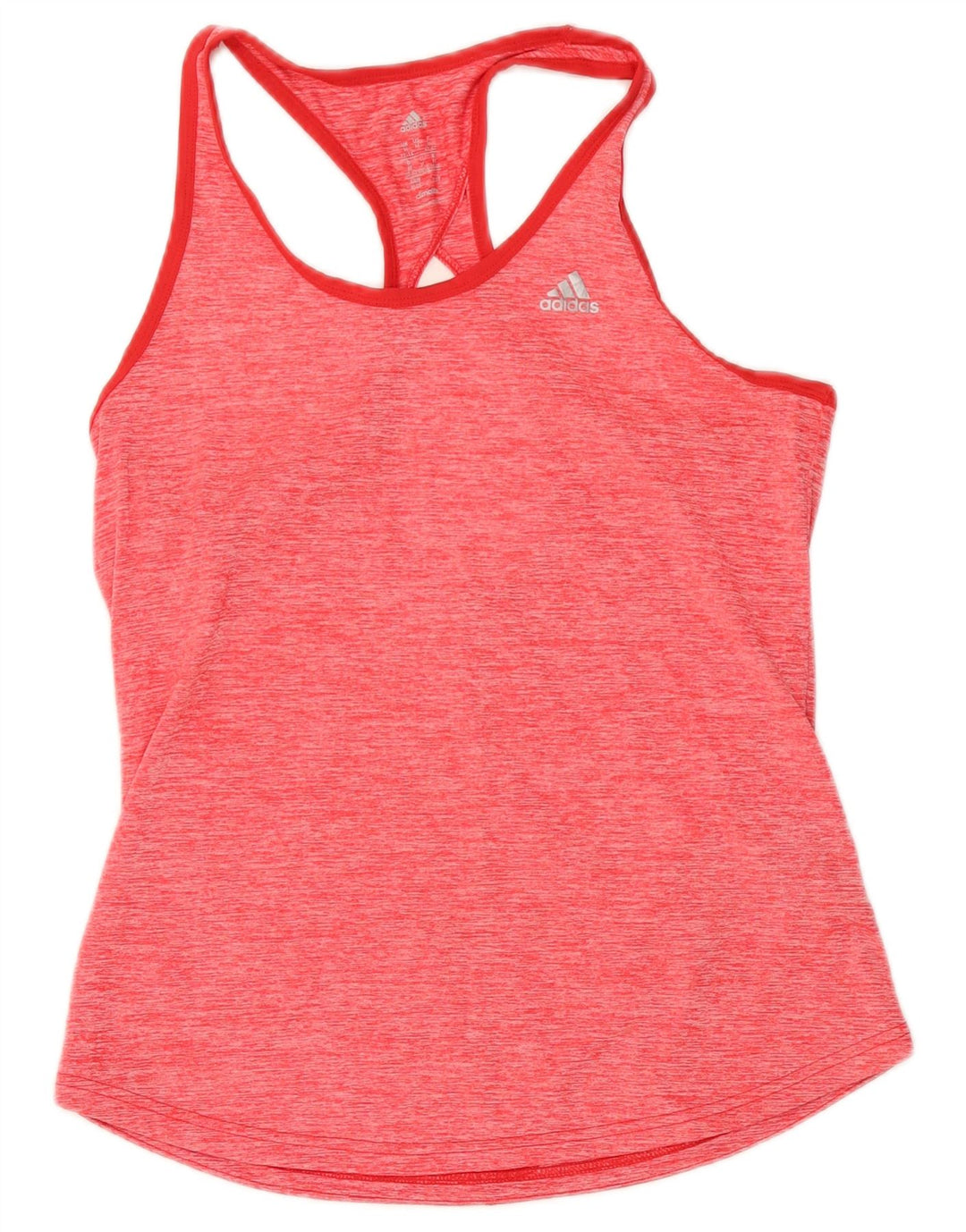 Canotta Adidas Climalite da donna UK 12/14 Poliestere screziato rosa medio