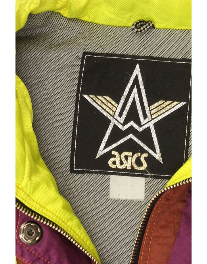 Giacca da sci con cappuccio grafica da uomo Asics UK 44 2XL Colourblock multicolore