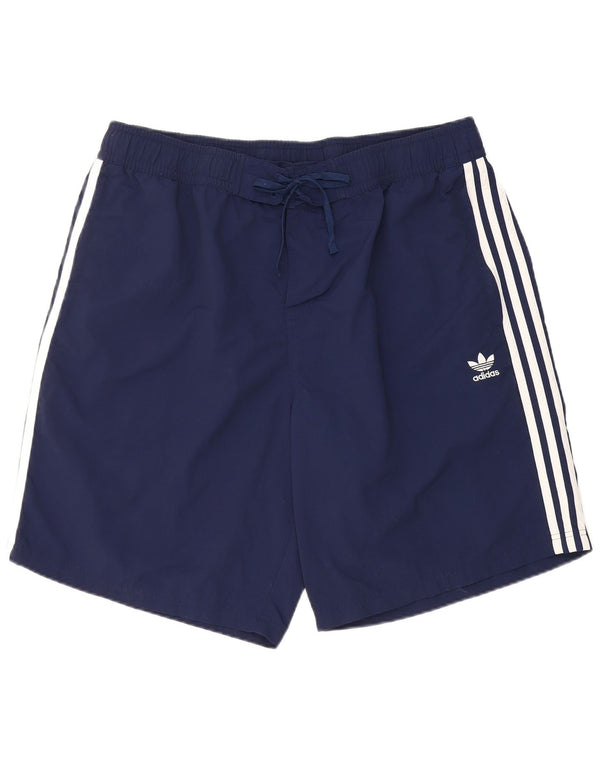 Pantaloncini da bagno da uomo Adidas XL blu navy in poliestere