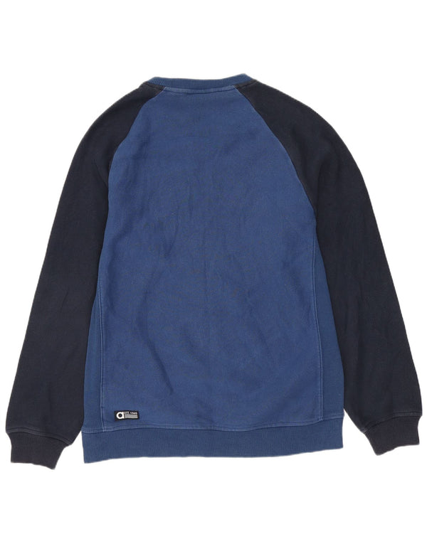 Felpa grafica Adidas da ragazzo, 13-14 anni, in cotone color block blu