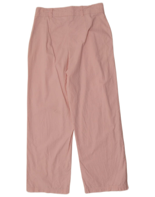Pantaloni casual a gamba larga a vita alta da donna Fila Small W30 L28 cotone rosa