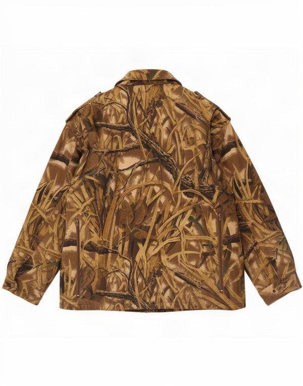 Giacca militare da uomo Isla de Piedra UK 42 XL Cotone mimetico marrone