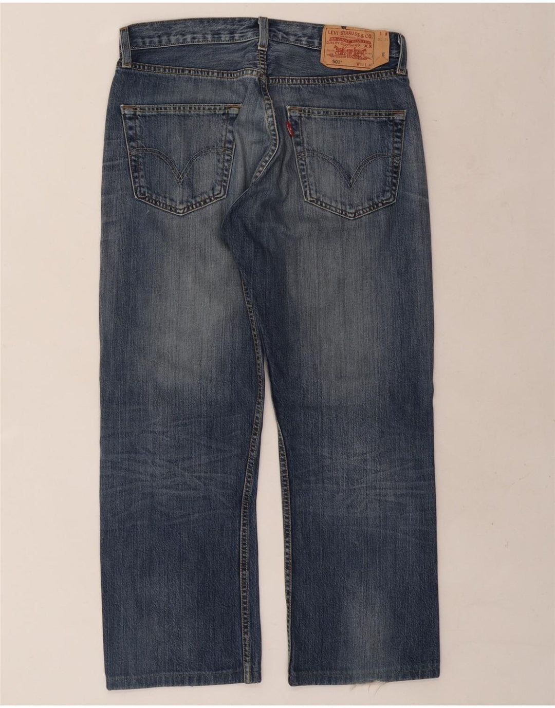 LEVI'S Jeans dritti da uomo 501 W32 L26 cotone blu