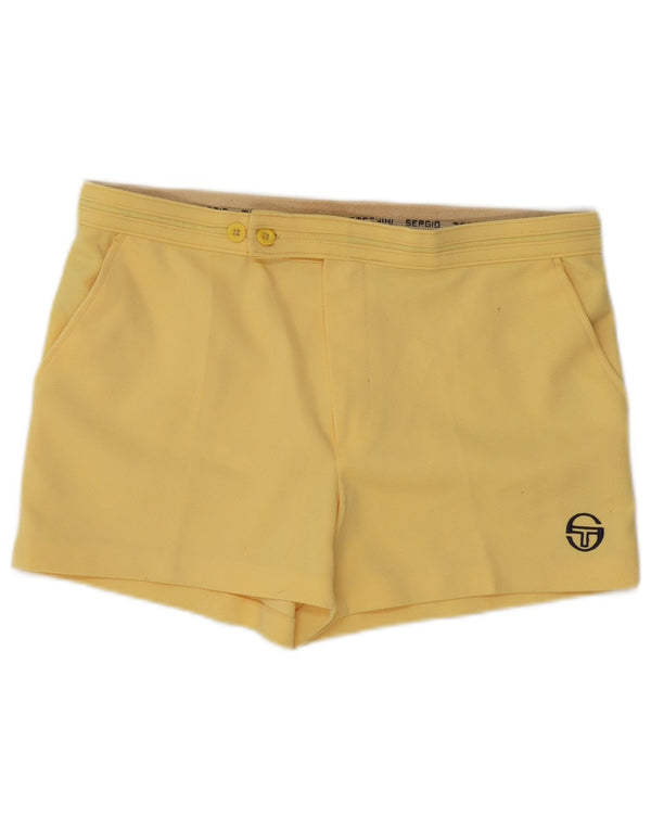 Pantaloncini chino da uomo Sergio Tacchini IT 50 Large W34 poliestere giallo