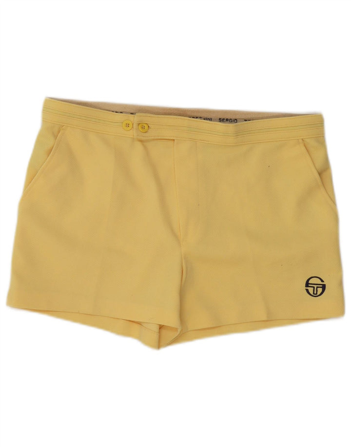 Pantaloncini chino da uomo Sergio Tacchini IT 50 Large W34 poliestere giallo