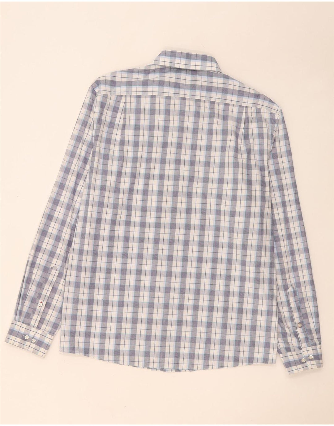 Camicia da uomo Tommy Hilfiger taglia 16 1/2 grande quadri blu