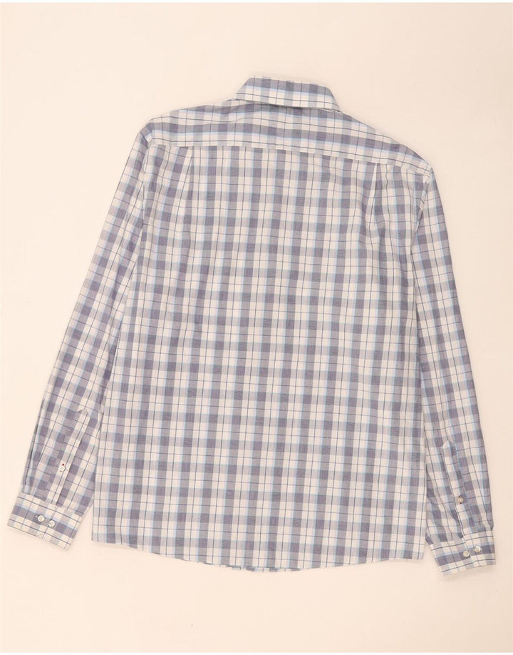 Camicia da uomo Tommy Hilfiger taglia 16 1/2 grande quadri blu