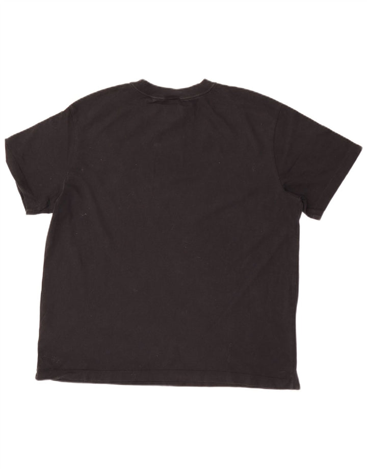 T-shirt da uomo NIKE Top media in cotone nero
