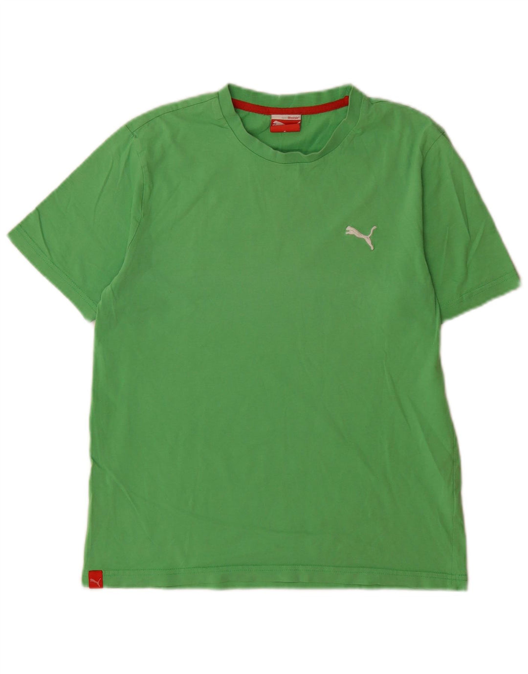 T-shirt da uomo Puma Top Small in cotone verde