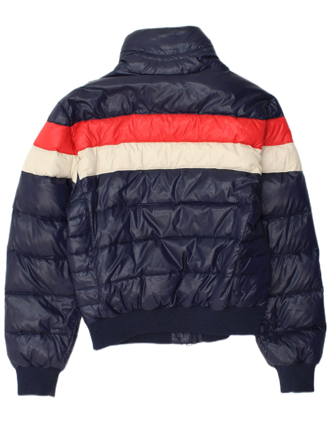 Giacca imbottita bomber da uomo Crust UK 38 Blocco colore blu navy medio