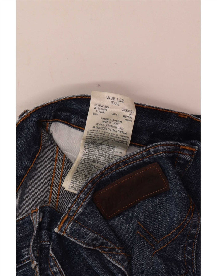 Jeans dritti da uomo Wrangler Texas W38 L32 cotone blu
