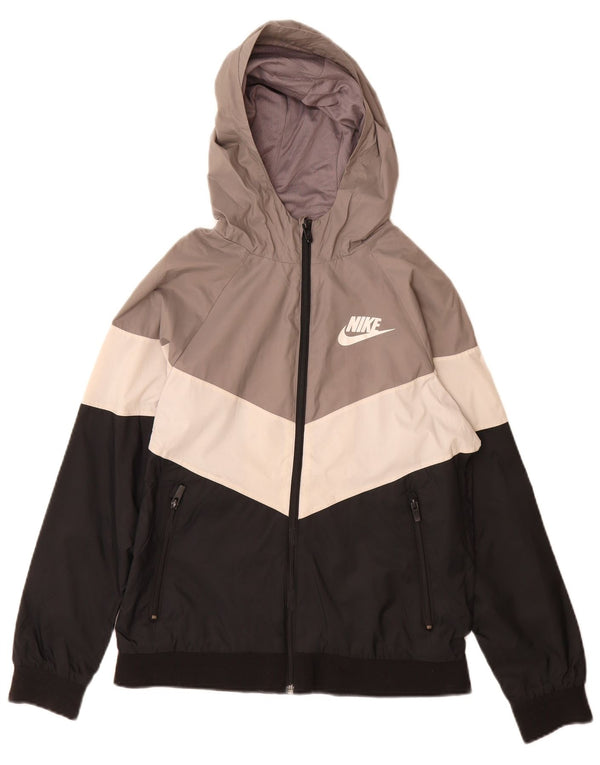 Giacca antipioggia con cappuccio Nike da ragazzo 12-13 anni Large in nylon multicolore
