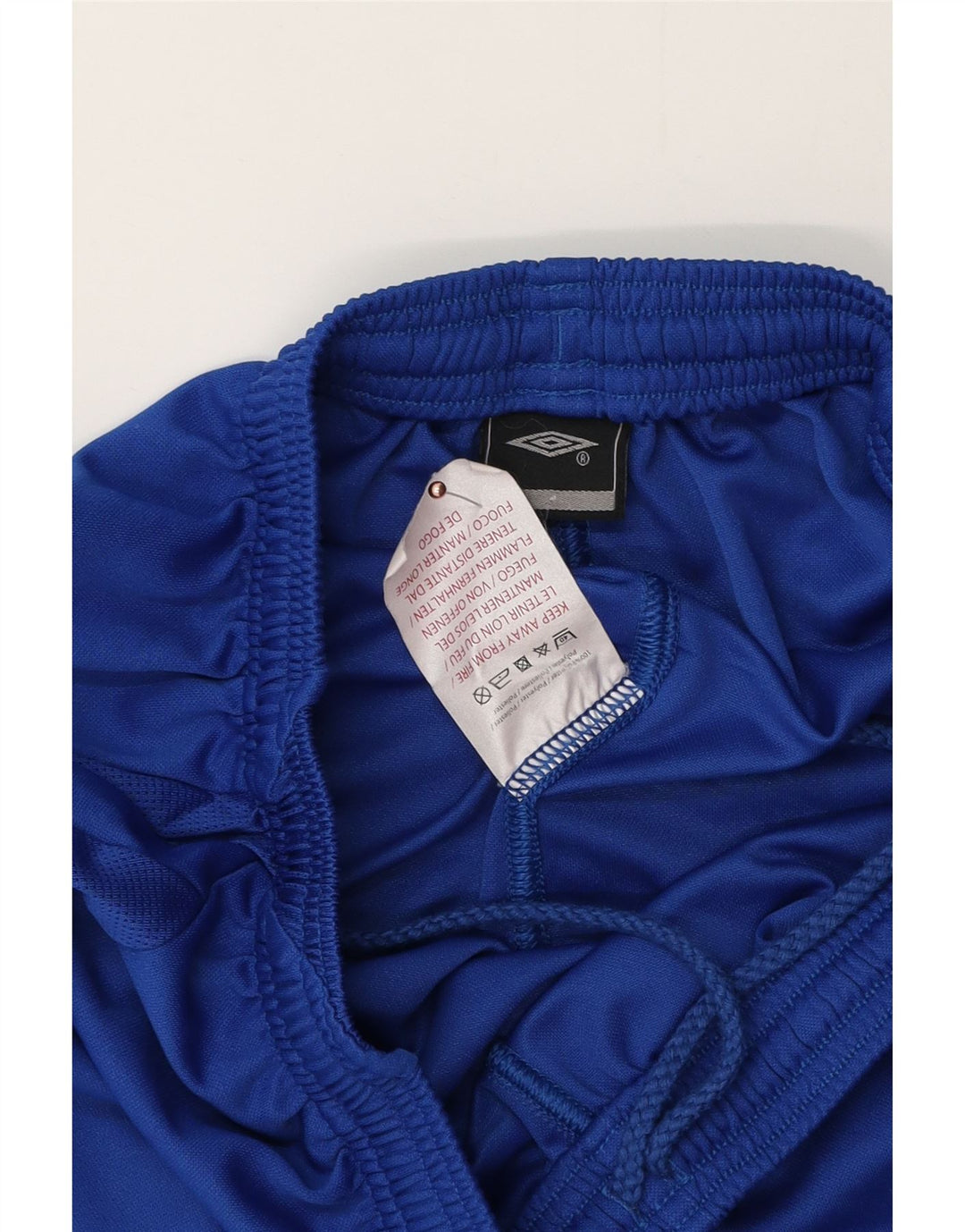 Pantaloncini sportivi da uomo Umbro in poliestere blu medio