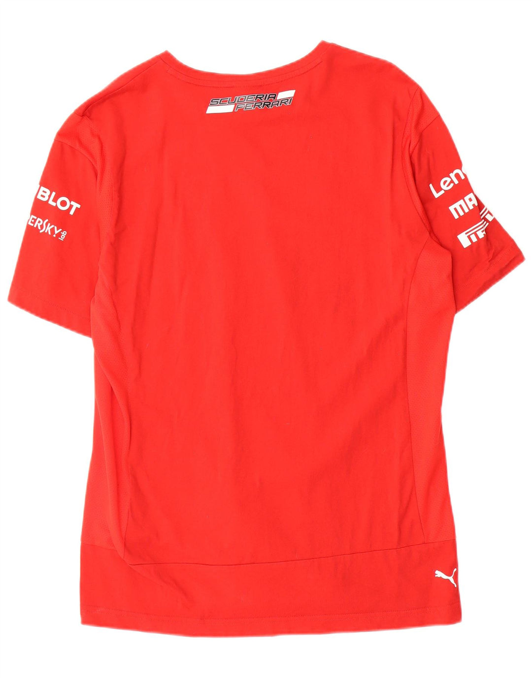 T-shirt grafica Puma da uomo Ferrari Top grande in cotone rosso