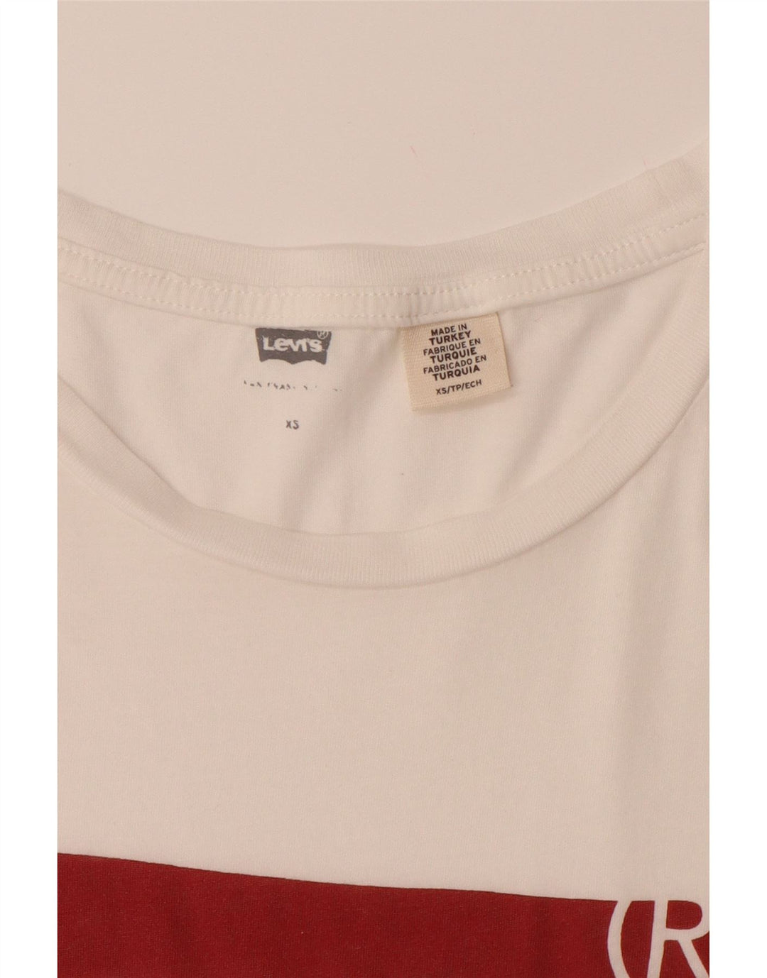 LEVI'S Mens Graphic T-Shirt Top XS White