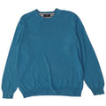 Maglione maglione girocollo da uomo Marks & Spencer blu Harbour in cotone XL