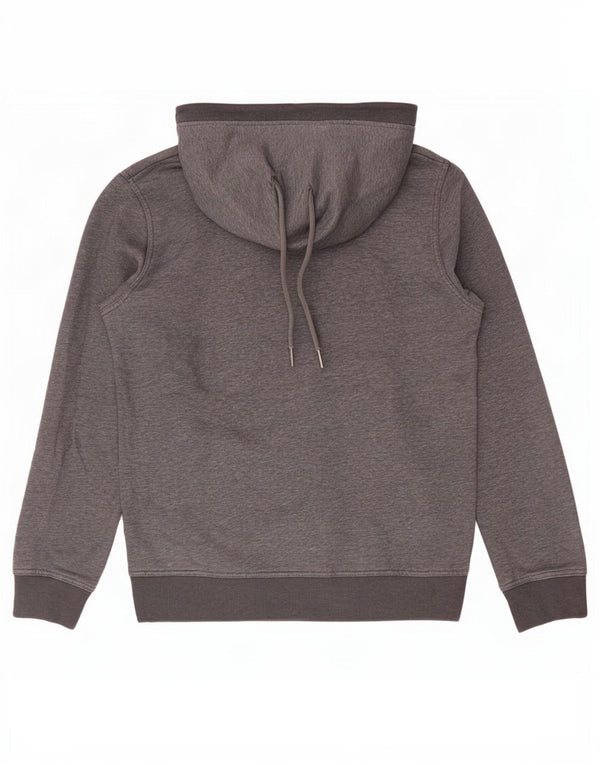 Gant Felpa con cappuccio grafica da uomo, grande, in cotone grigio