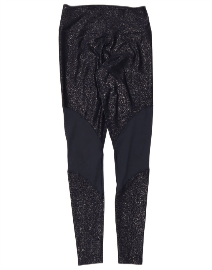 Leggings Nike da donna UK 4 XS blu navy poliestere colorblock