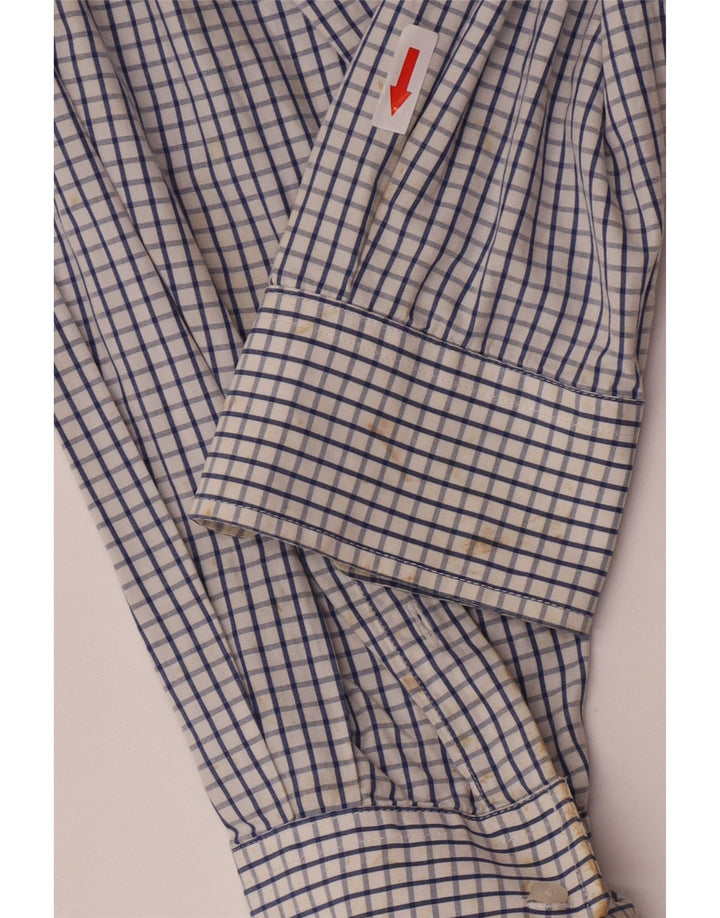 Camicia Fila da uomo in cotone a quadri blu medio