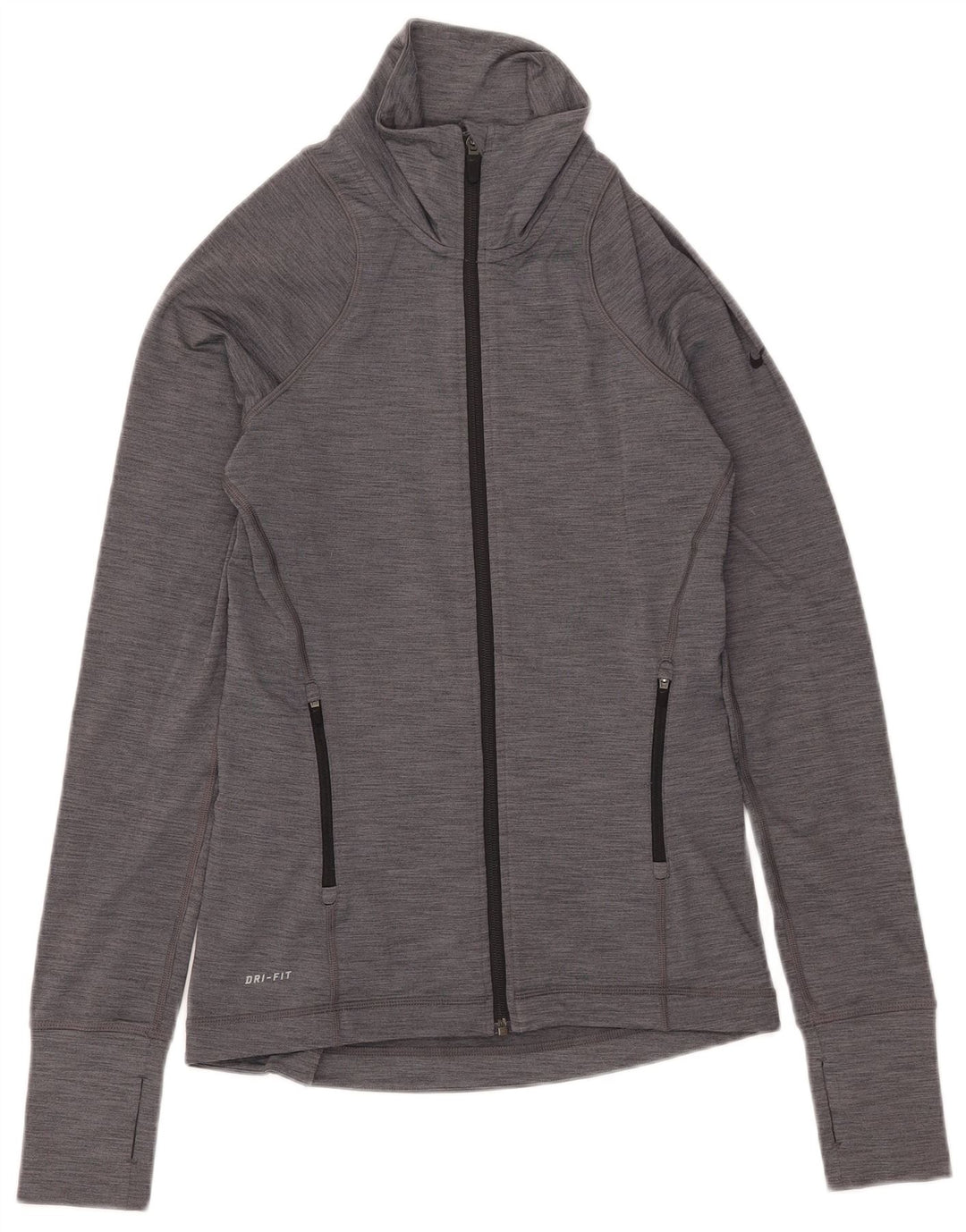 Giacca da tuta da donna Nike Dri Fit Top Jacket UK 10 Small Grey Flecked