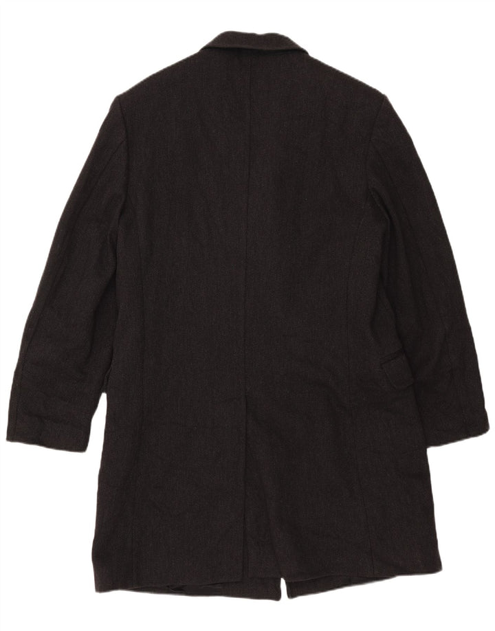 Cappotto da uomo Fay UK 38 grigio medio a spina di pesce