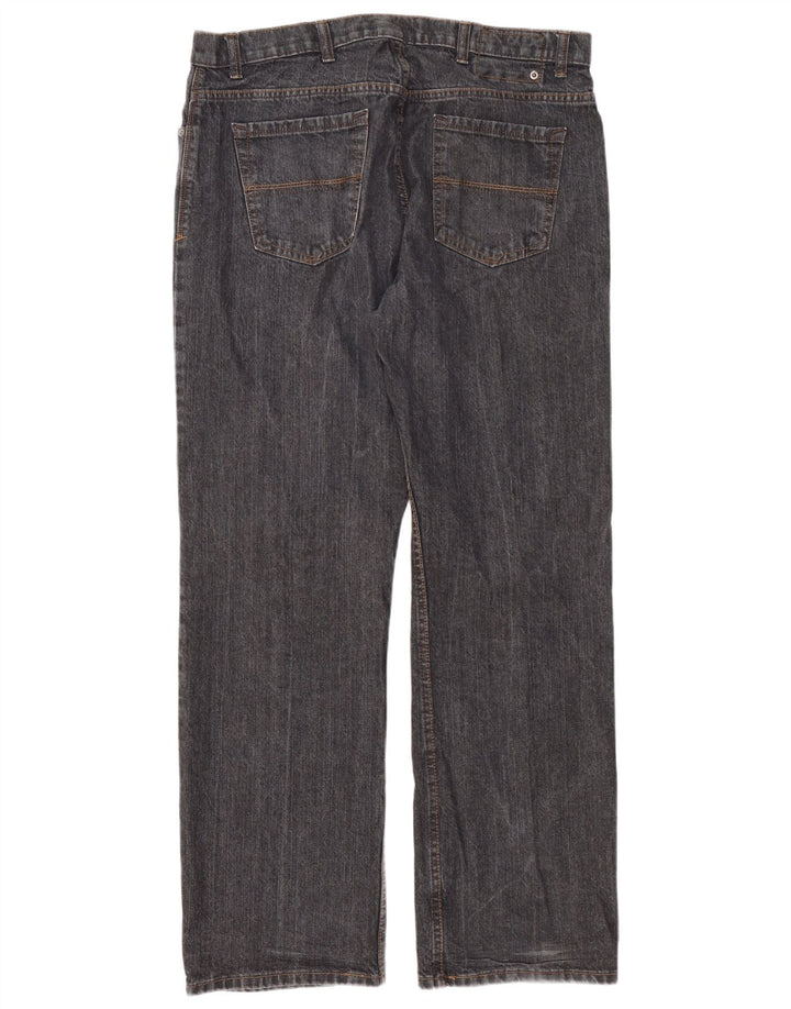 Jeans dritti dritti da uomo Marks & Spencer blu Harbour W38 L31 grigi