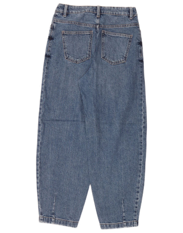 Jeans slim a palloncino da donna Marks & Spencer UK 8 piccoli W26 L26 cotone blu