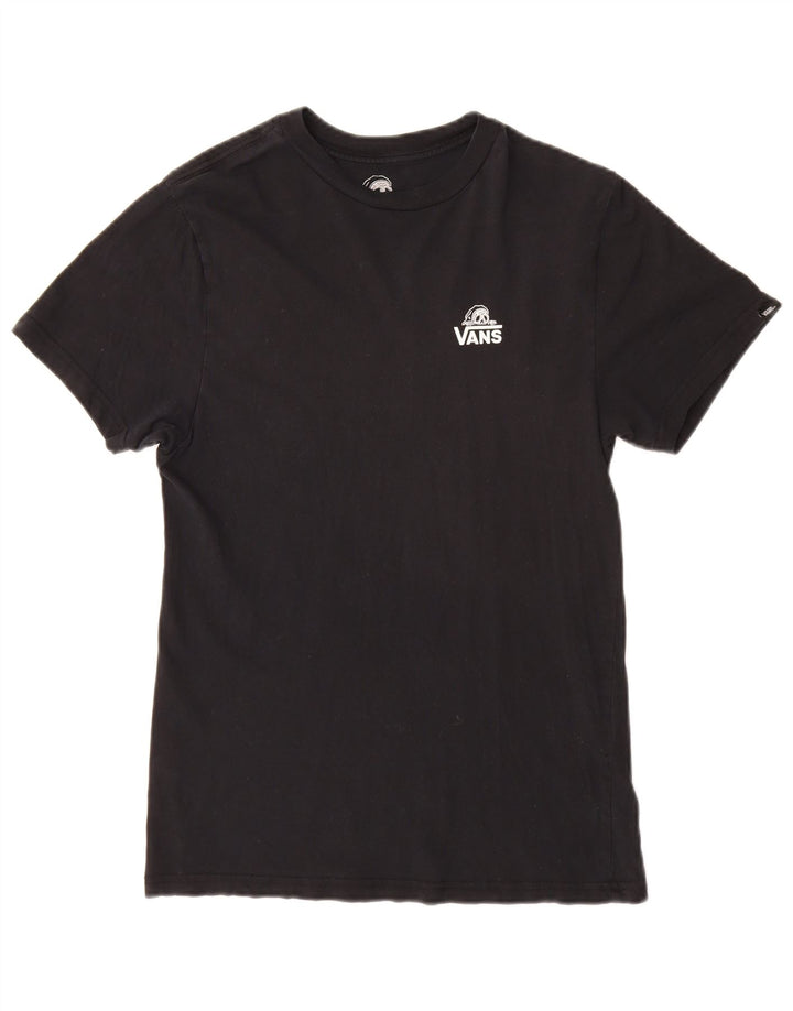 T-shirt grafica da donna Vans Top UK 10 piccola in cotone nero