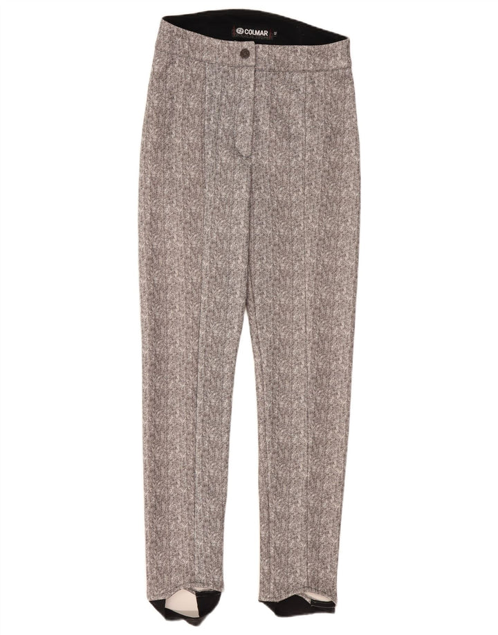Pantaloni casual con staffa da donna Colmar IT 42 Medium W30 L30 Grigio a spina di pesce