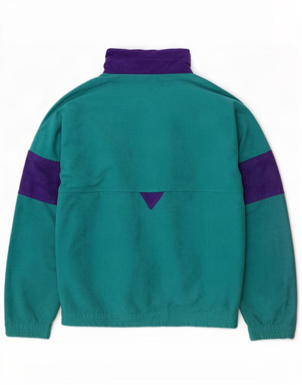 Giacca da ginnastica da uomo in velluto grafico Terinda IT 54 XL color block verde