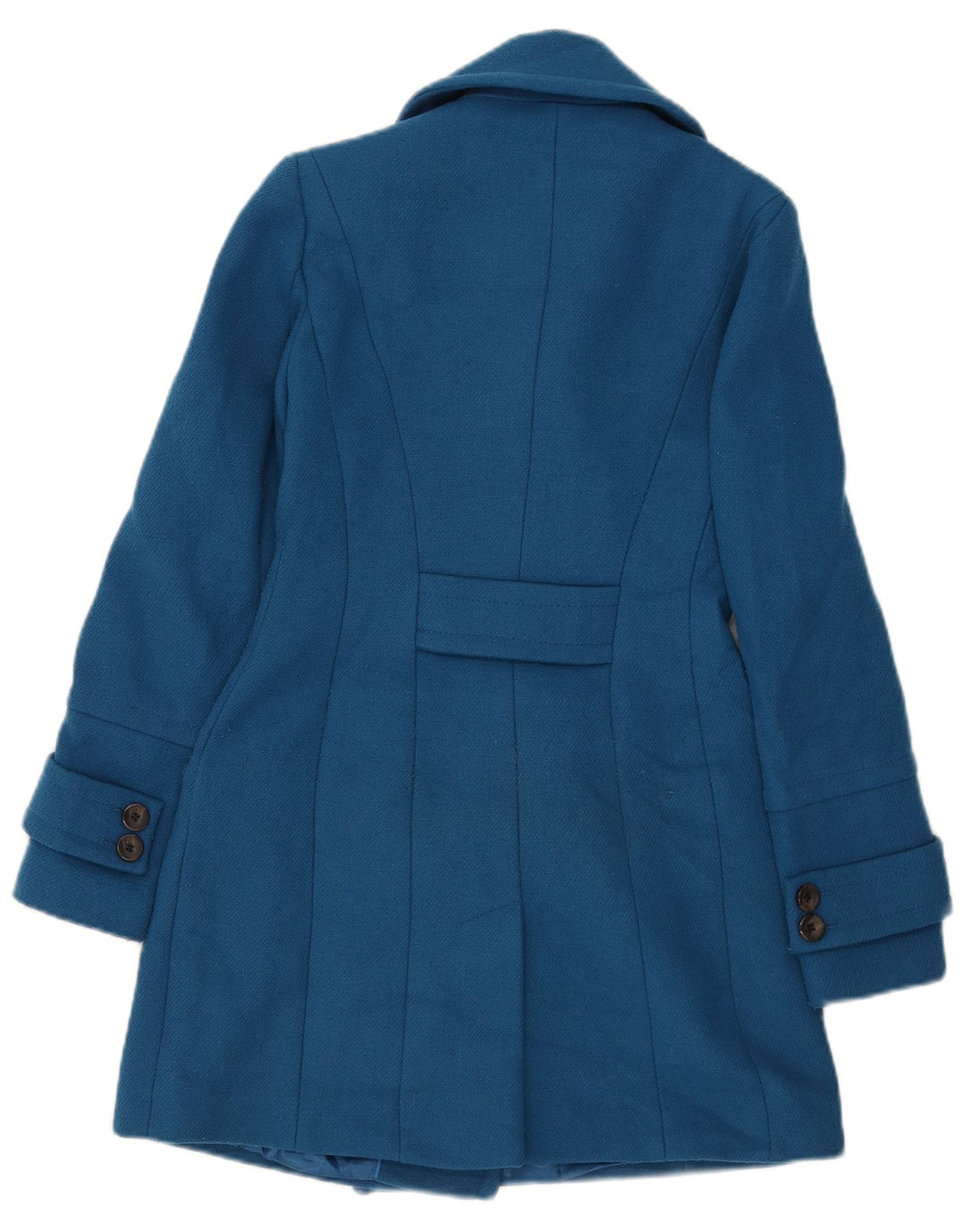 Cappotto doppiopetto da donna Marks & Spencer UK 6 XS poliestere blu