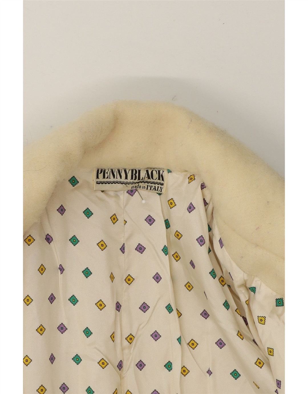 PENNY BLACK Womens Overcoat UK 14 Medium Beige Vintage Penny Black and Second-Hand Penny Black from Messina Hembry 