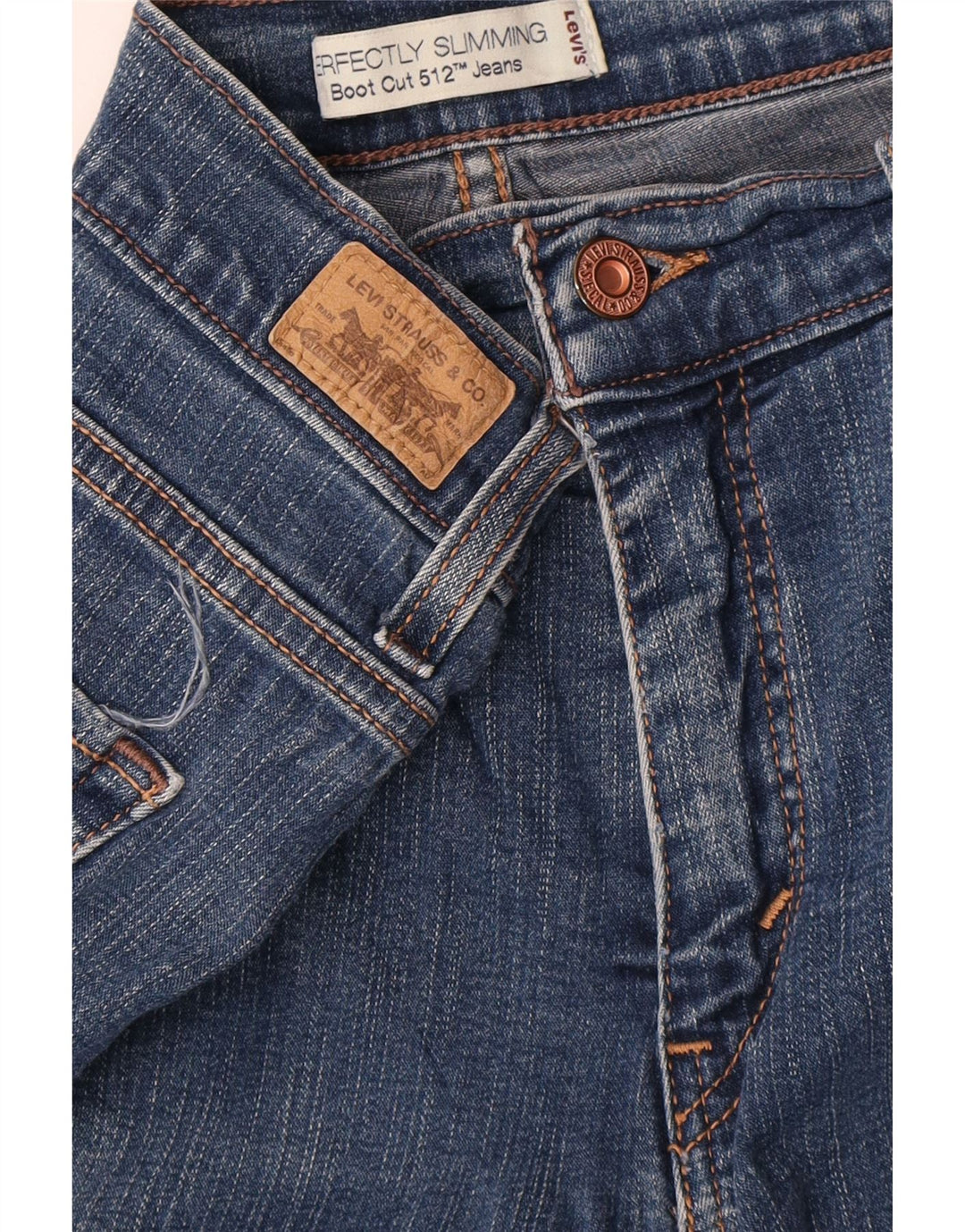 Levi's Donna 512 Jeans Bootcut Perfettamente Dimagranti W32 L31 Blu