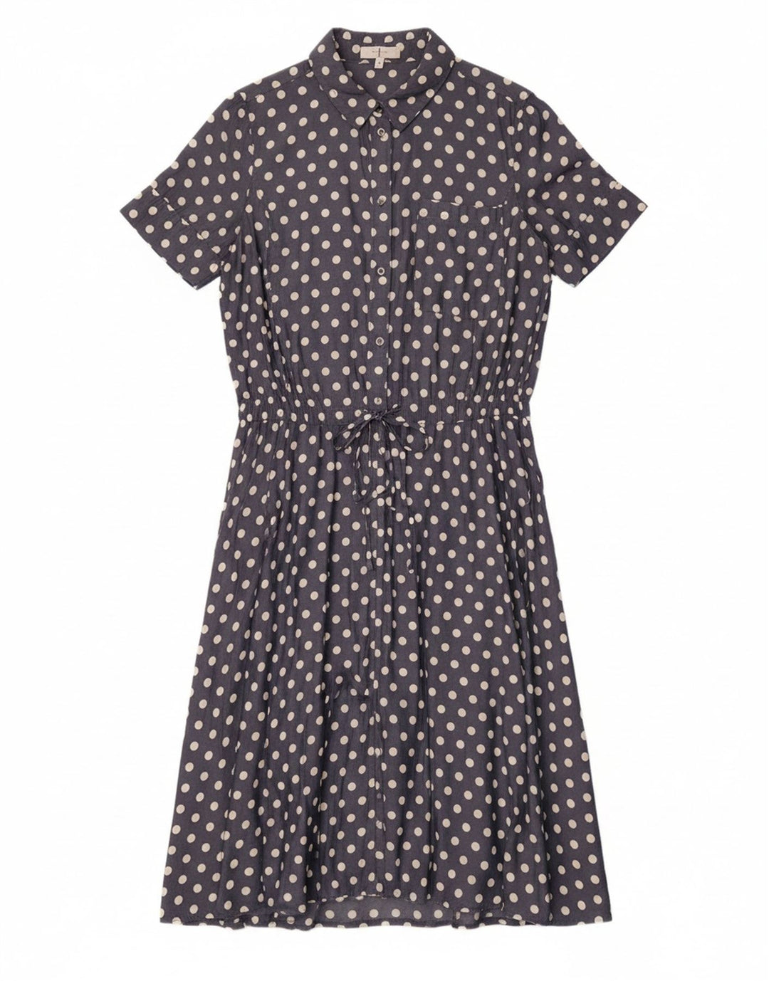 JASPER CONRAN Womens Maxi Dress UK 14 Medium Navy Blue Polka Dot