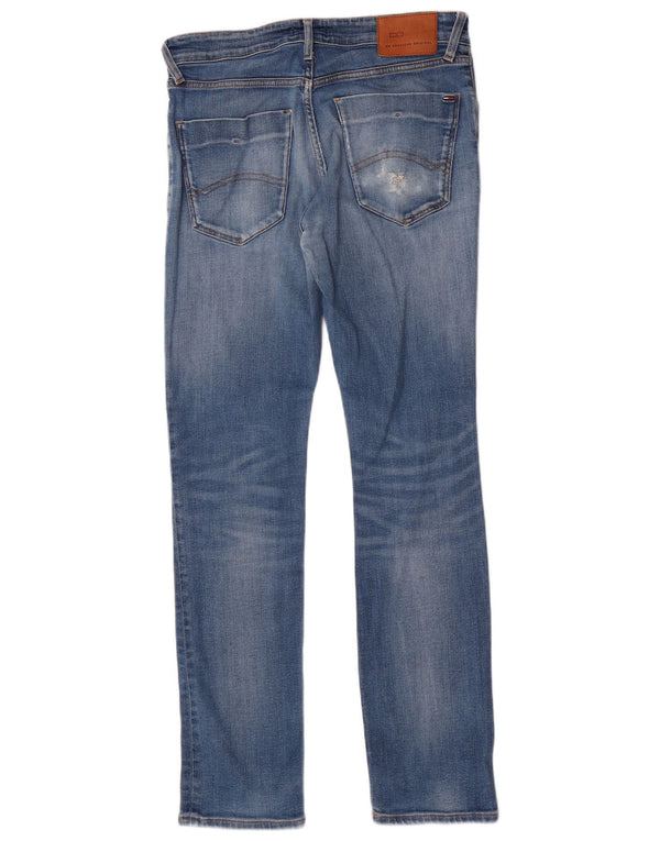 Tommy Hilfiger Uomo Scanton Slim Jeans W31 L32 Blu Cotone