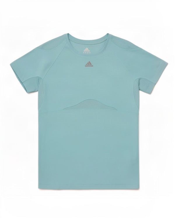 T-shirt da donna Adidas Top UK 10 piccola blu poliestere