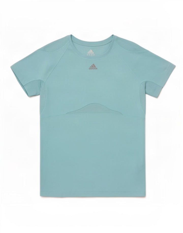 T-shirt da donna Adidas Top UK 10 piccola blu poliestere