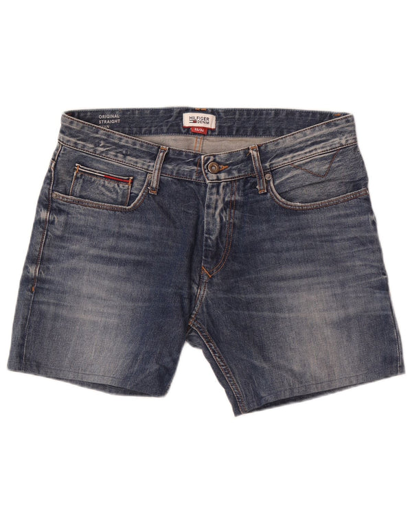 Pantaloncini di jeans Ryan da uomo Tommy Hilfiger W33 blu medio