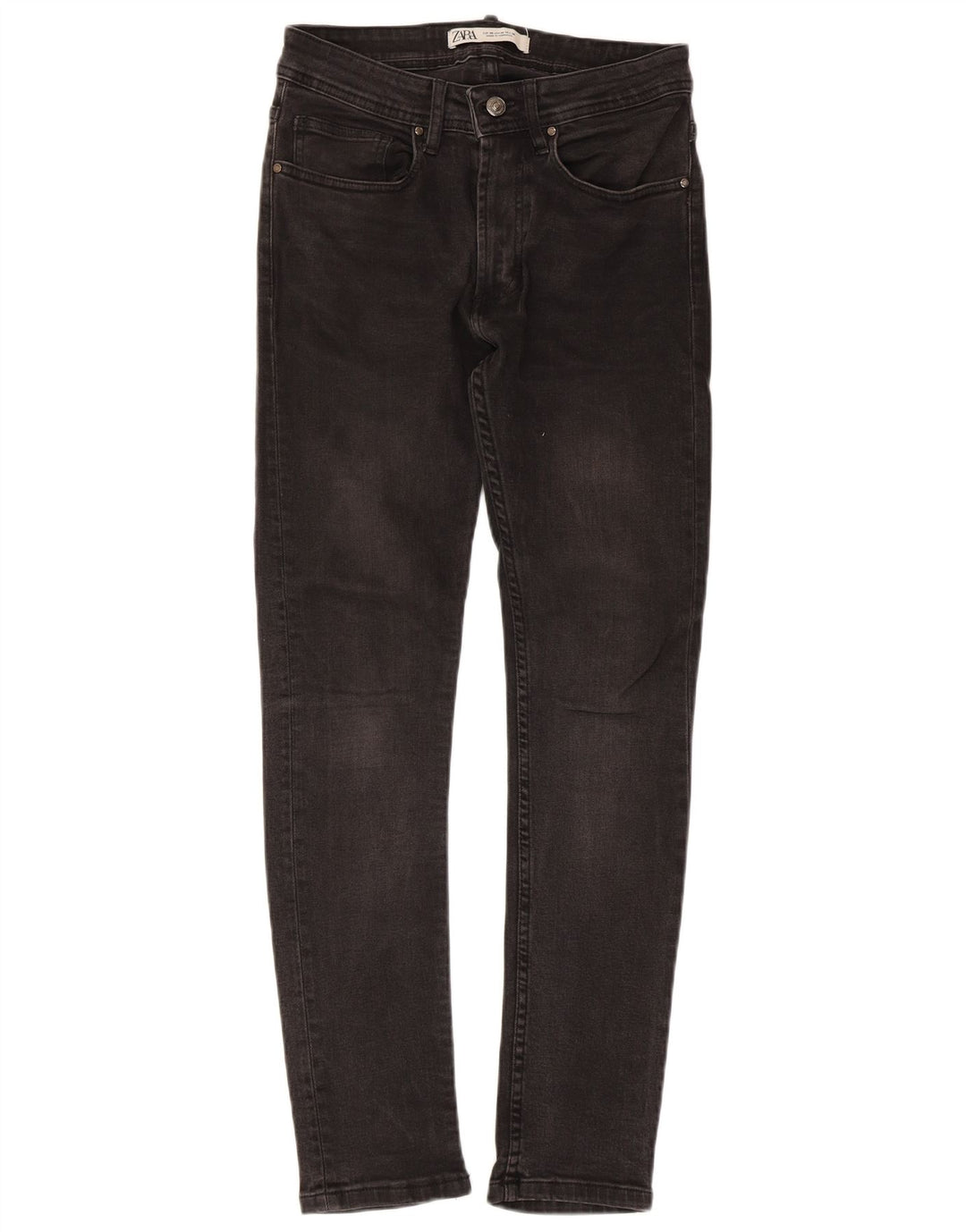 Jeans skinny da uomo Zara EU 38 piccoli W30 L28 neri