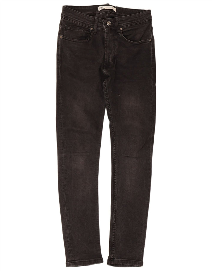 Jeans skinny da uomo Zara EU 38 piccoli W30 L28 neri