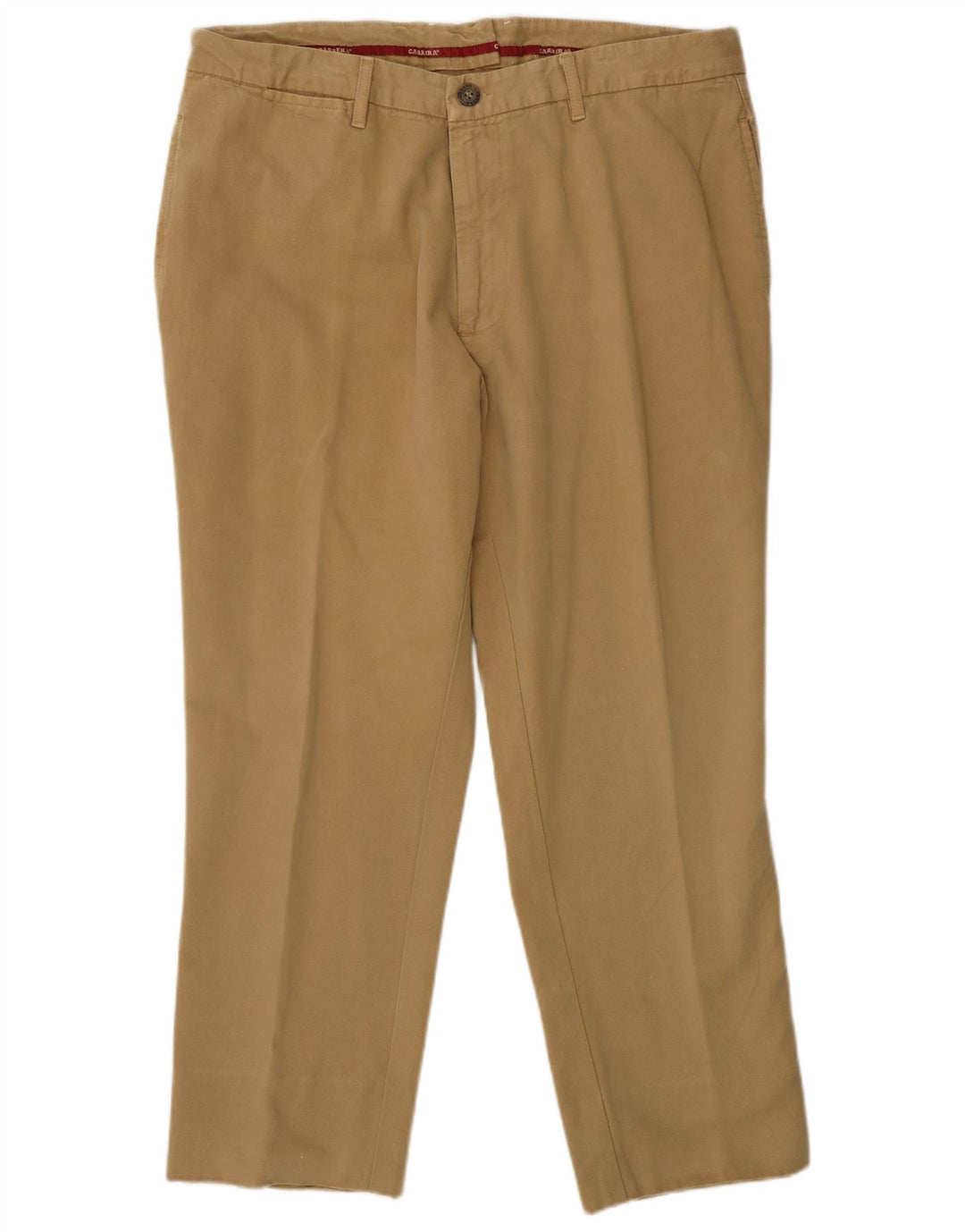 Pantaloni chino dritti da uomo CARRERA W34 L26 cotone beige
