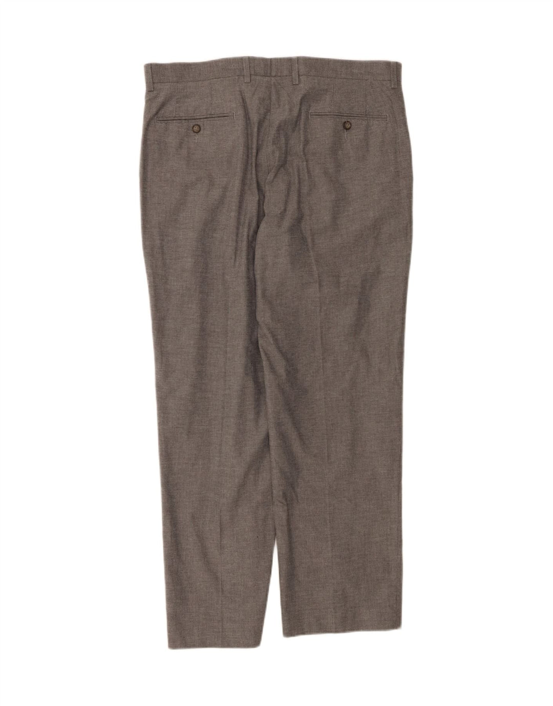 MARKS & SPENCER Mens Straight Casual Trousers  W36 L29 Grey Houndstooth Vintage Marks & Spencer and Second-Hand Marks & Spencer from Messina Hembry 