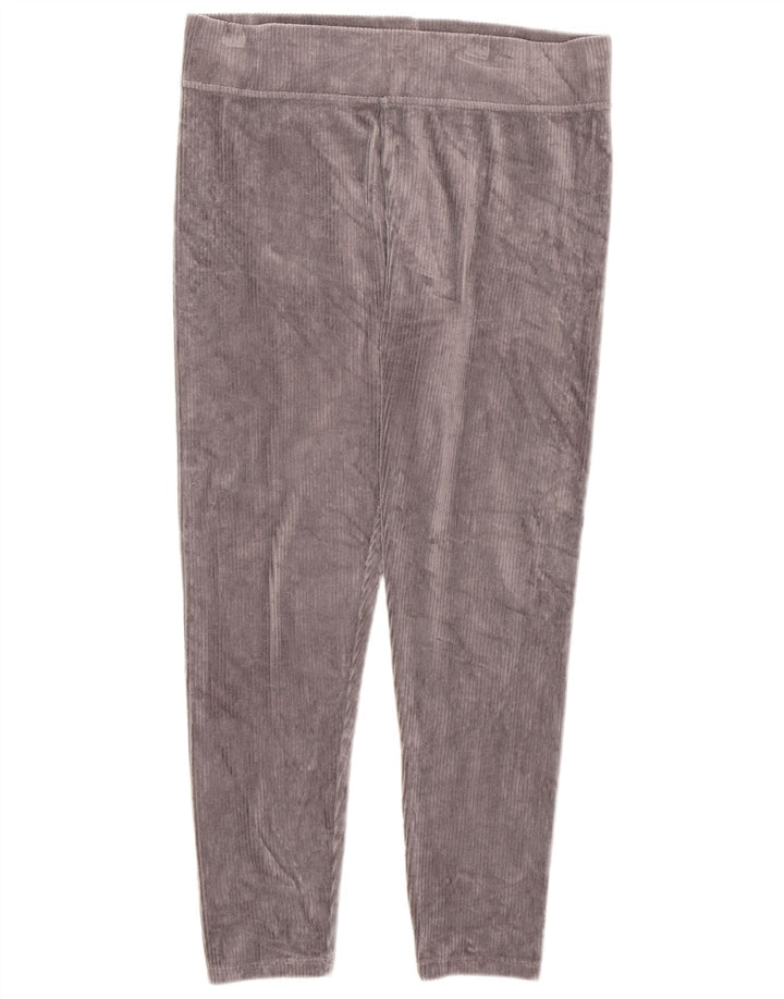 Leggings in velluto da donna Marks & Spencer UK 14 grande cotone grigio