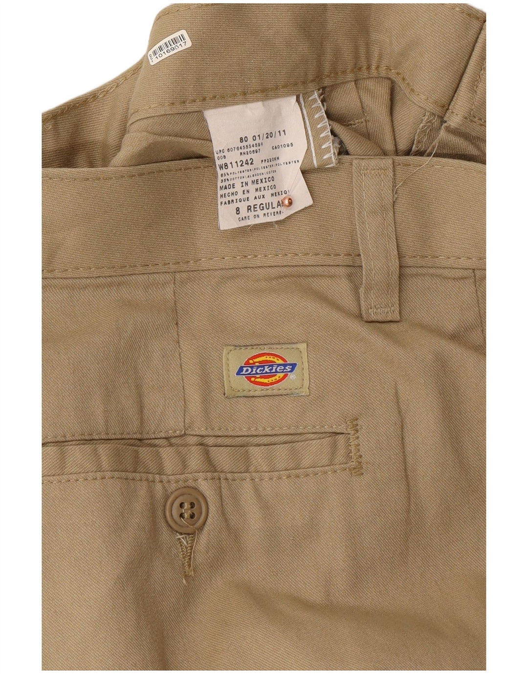 DICKIES Pantaloni chino con pegging da donna US 8 Medium W30 L31 Poliestere beige