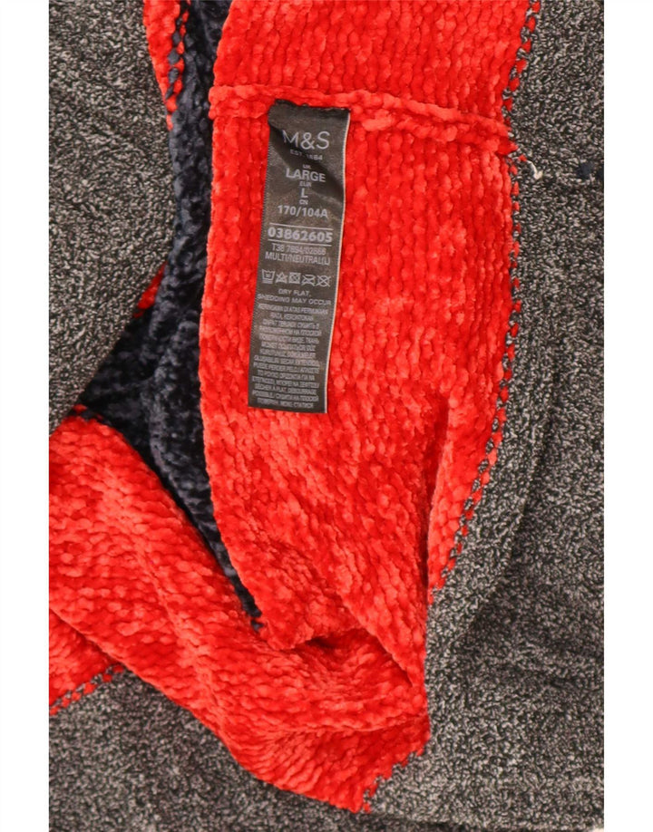 Maglione maglione girocollo da donna Marks & Spencer UK 16 grande multicolore