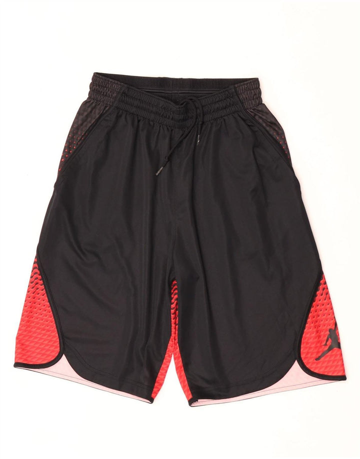 Pantaloncini sportivi Jordan Dri Fit da uomo, colore nero medio, in poliestere a blocchi di colore