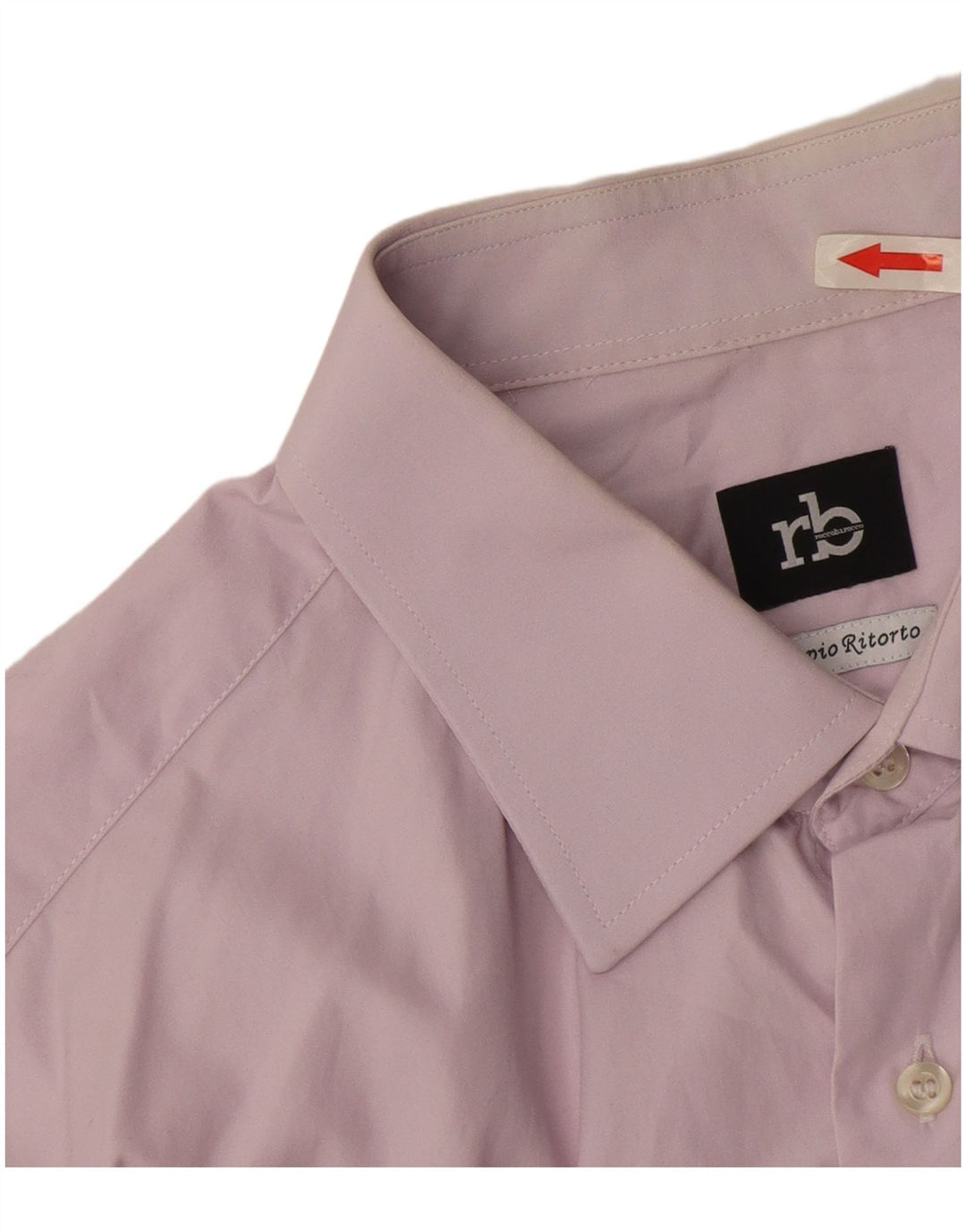 Camicia da uomo Roccobarocco taglia 42 16 1/2 grande cotone viola